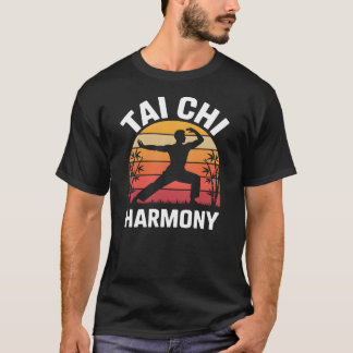 Camiseta Tai Chi Harmony – Sunset Silhouette