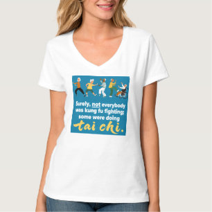 Camiseta Tai Chi, no lucha de kung fu.