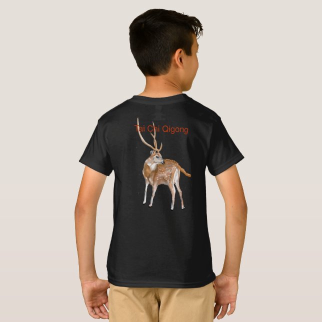 Camiseta Tai Chi Qigong Deer (Reverso completo)