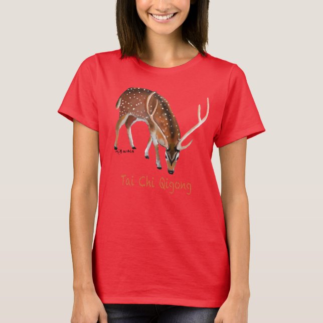 Camiseta Tai Chi Qigong Deer (Anverso)