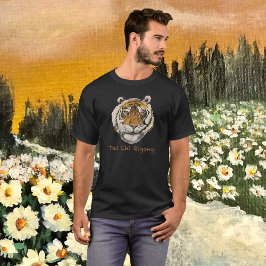 Camiseta Tai Chi Qigong Retro Tiger Activewear Shirt