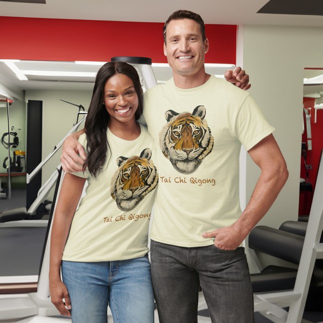 Camiseta Tai Chi Silencio Mudándose TigreEjercicio de la ca (Subido por el creador)
