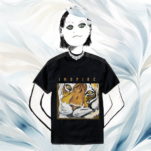 Camiseta Tai Chi Tiger, texto personalizado