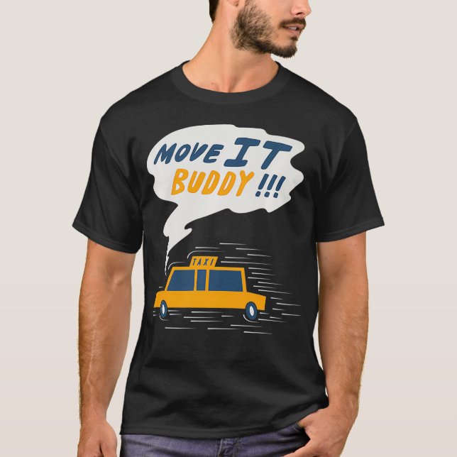 Camiseta Tai NYC Cab amarillo se mueve amigo sobrevivió Nue (Anverso)