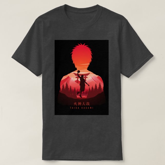 Camiseta Taiga Kagami Kuroko Basuke (Diseño del anverso)