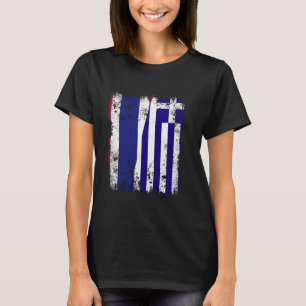 Camiseta Tailandia Grecia mitad bandera tailandesa bandera