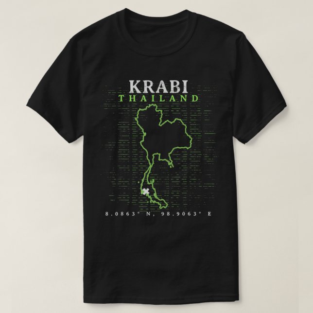 Camiseta Tailandia Krabi (Diseño del anverso)