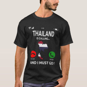 Camiseta Tailandia llama a la bandera tailandesa viajar por