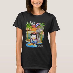 Camiseta Tailandia Sawasdee Thai Travel Thai Vacation Summe