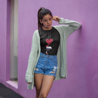 Camiseta Tailandia Vertical me encanta mapa de la bandera t