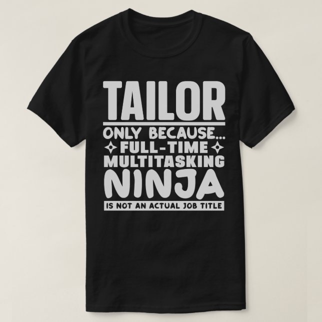 Camiseta Tailor Ninja (Diseño del anverso)