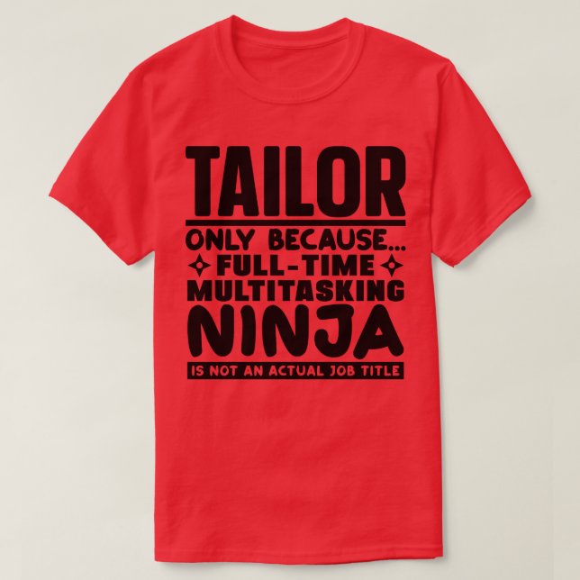 Camiseta Tailor Ninja 1 (Diseño del anverso)