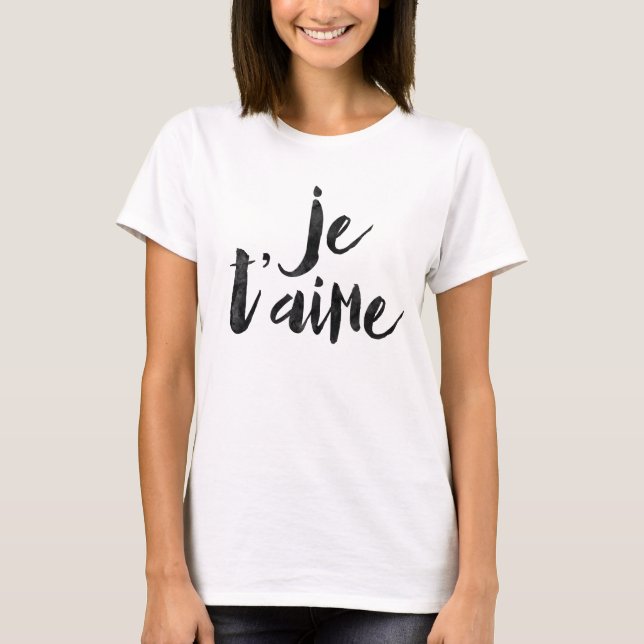 Camiseta T'aime de Je (Anverso)