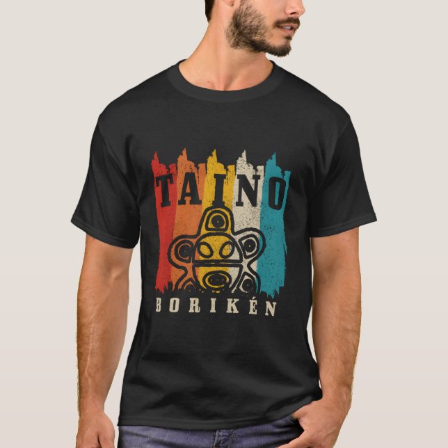 Camiseta Taino Boriken Sun Puerto Rico Taina Boricua (Anverso)