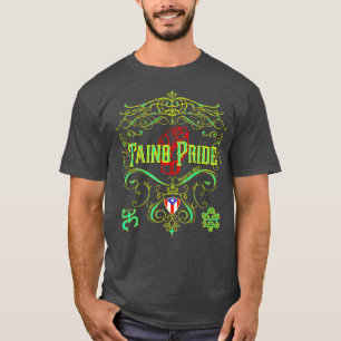Camiseta Taino Pride Vintage Style Neon
