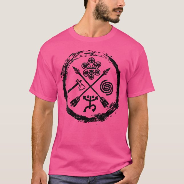 Camiseta Taino Warrior Coqui Sun Puerto Rico Taina Boricua (Anverso)