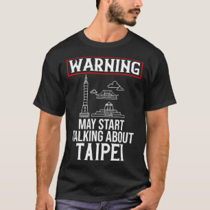Camiseta Taipei Taiwan City Skyline Map Viaje