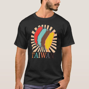 Camiseta Taipei Taiwan Mapa del país taiwanés chino libre V
