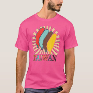 Camiseta Taipei Taiwan Mapa del país taiwanés chino libre V