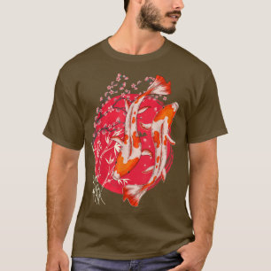 Camiseta Taisho Sanke Koi Florencia de cerezo Sakura Japoné
