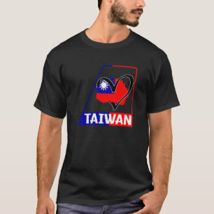 Camiseta Taiwán Bandera de Taiwán apoya a taiwaneses chinos