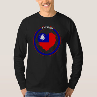Camiseta Taiwán Bandera de Taiwán Corazón Apoyo Chino Taiwa
