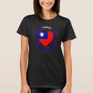 Camiseta Taiwán Bandera de Taiwán Corazón Apoyo Chino Taiwa