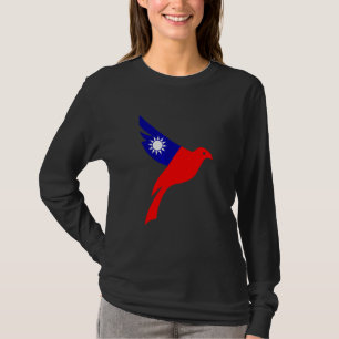 Camiseta Taiwán Bandera taiwanesa  Pájaro de la Paz Volando