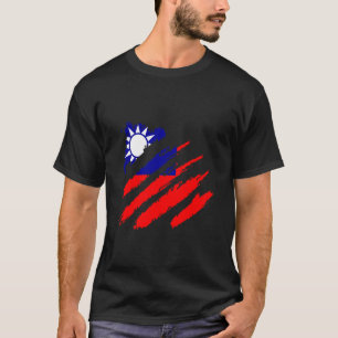 Camiseta Taiwan Claw Orgullo taiwanés raíces taiwanesas Tai