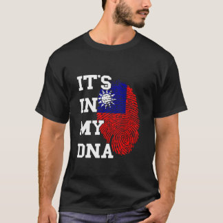 Camiseta Taiwán Está En Mi ADN Orgullo Taiwanés Raíces Taiw