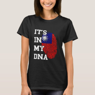 Camiseta Taiwán Está En Mi ADN Orgullo Taiwanés Raíces Taiw