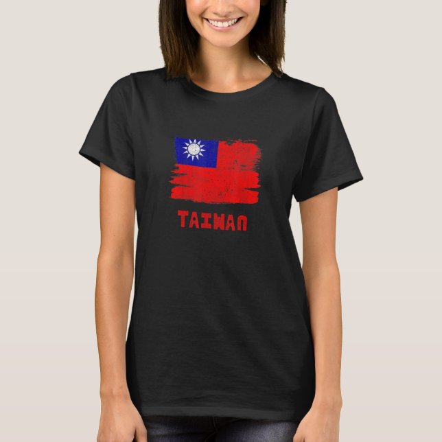 Camiseta TAIWAN Flag Vintage  Women (Anverso)