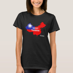 Camiseta Taiwán no es China Oeste de Taiwán