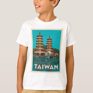 Camiseta Taiwán   Pagodas Dragón Y Tigre
