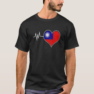 Camiseta Taiwan Taiwanese Flag Proud Heart Love Vintage 1