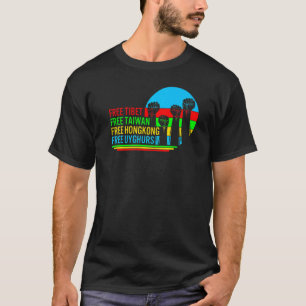 Camiseta Taiwán: Tíbet Libre de protesta apoya el Tai chino