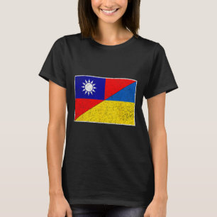Camiseta Taiwán Ucrania Bandera Taiwanés Ucraniano Apoyo 1
