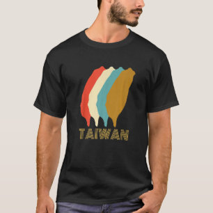 Camiseta Taiwán vintage Amo el mapa de Taiwán