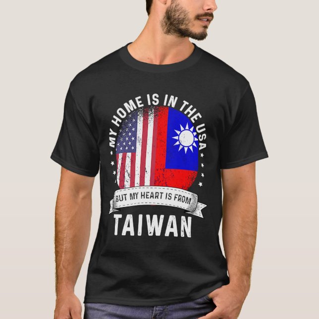 Camiseta Taiwanese American Patriot Grown Proud Home USA Fl (Anverso)