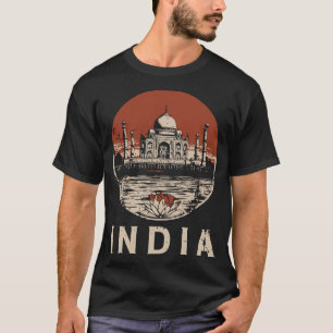 Camiseta Taj Mahal India: arte arquitectónico japonés de la
