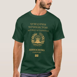 Camiseta Tajikistan passport