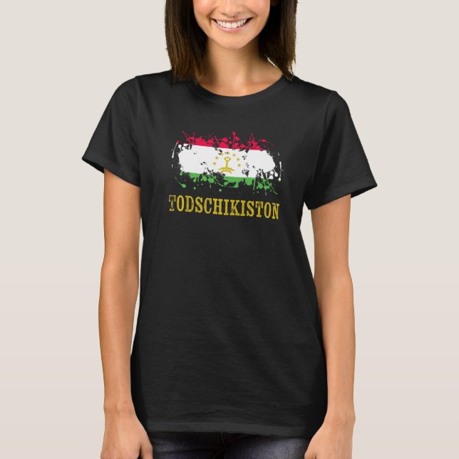 Camiseta Tajikistani enthusiasts for Todschikiston and Taji (Anverso)