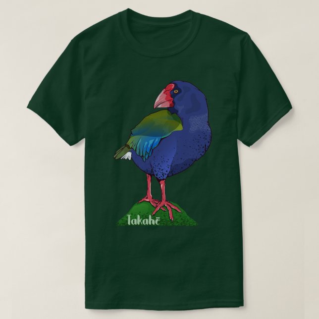 Camiseta Takahe NZ Bird (Diseño del anverso)