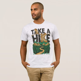 Camiseta Take a Hike – Funny Hiking Quote with Boot