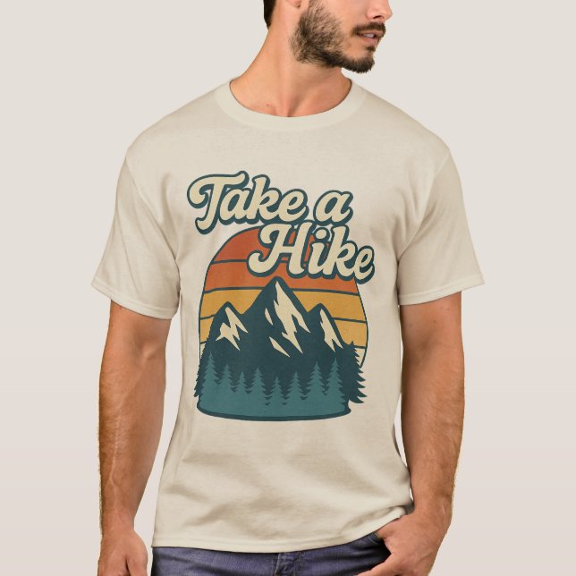 Camiseta Take a Hike T-Shirt – Outdoors Hiking Tee (Anverso)