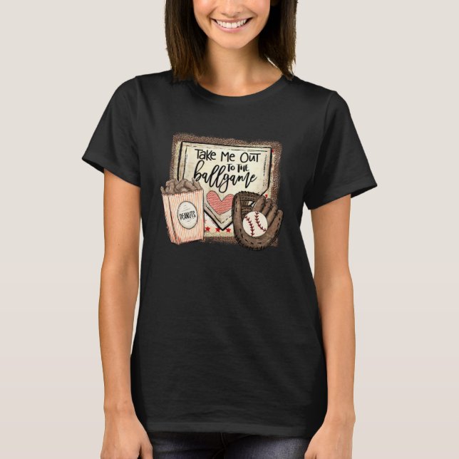 Camiseta Take Me Out To The Ball Game Baseball Softball Leo (Anverso)