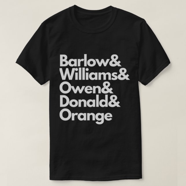 Camiseta Take That - Edición De Apellidos (Diseño del anverso)