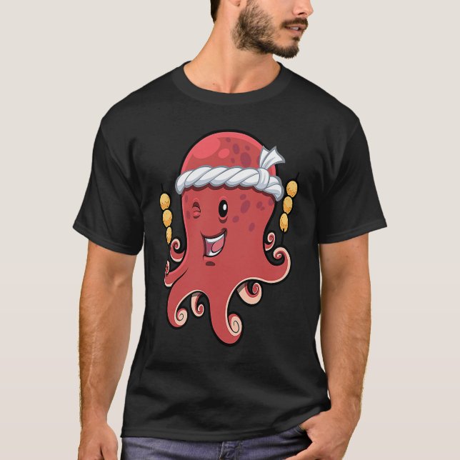 Camiseta Takoyaki Octopus Japón Asia Hinchas japoneses Tako (Anverso)