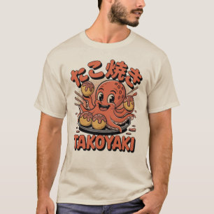 Camiseta Takoyaki Pulpo – Lindo Comida Callejera Japonesa 