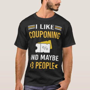 Camiseta Tal vez 3 personas apostando cupones de cupones de